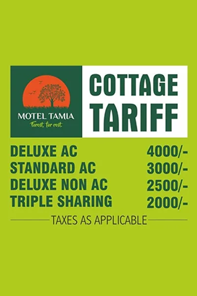 Cottage Tariff - Motel Tamia